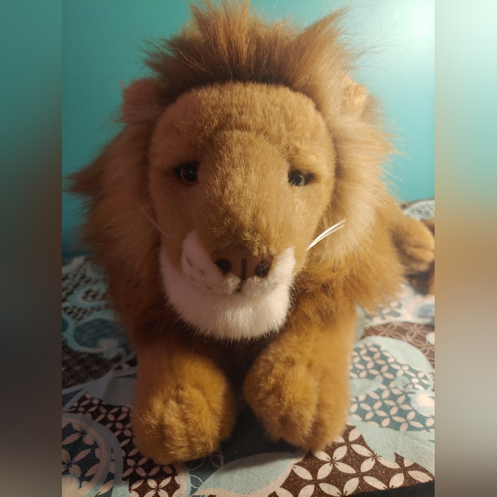 Fiesta 16" Laying Lion Stuffed Animal Plush